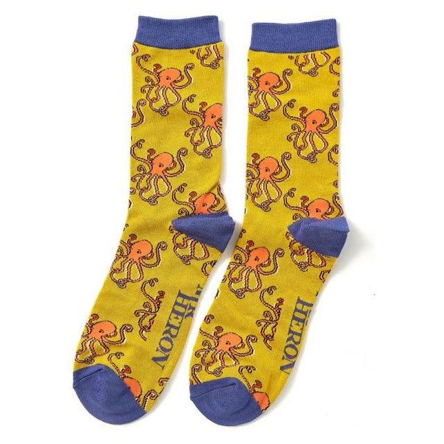 Set of 2 Bamboo Octopus Socks