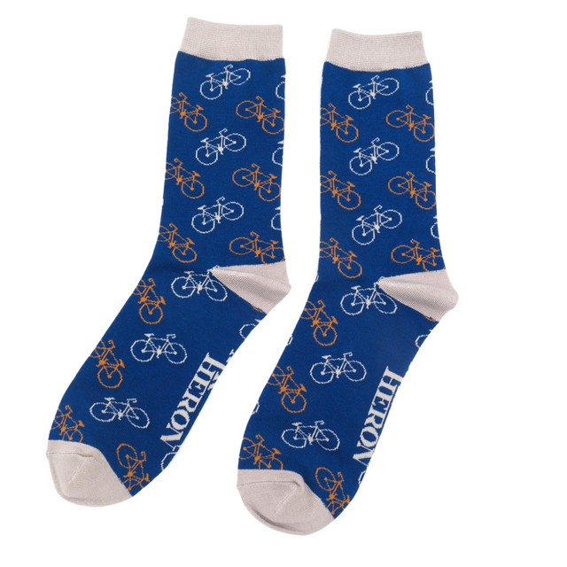 Bikes Navy Socks