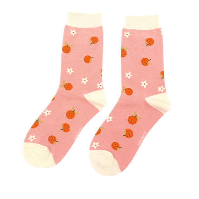 Clementines Dusky Pink Ladies Socks
