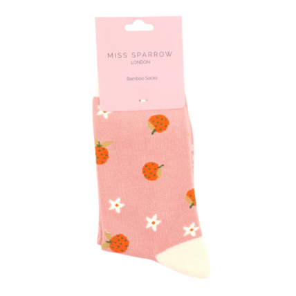 Clementines Dusky Pink Ladies Socks