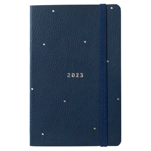 Busy B 2023 Navy Spot Faux Leather Pocket Diary
