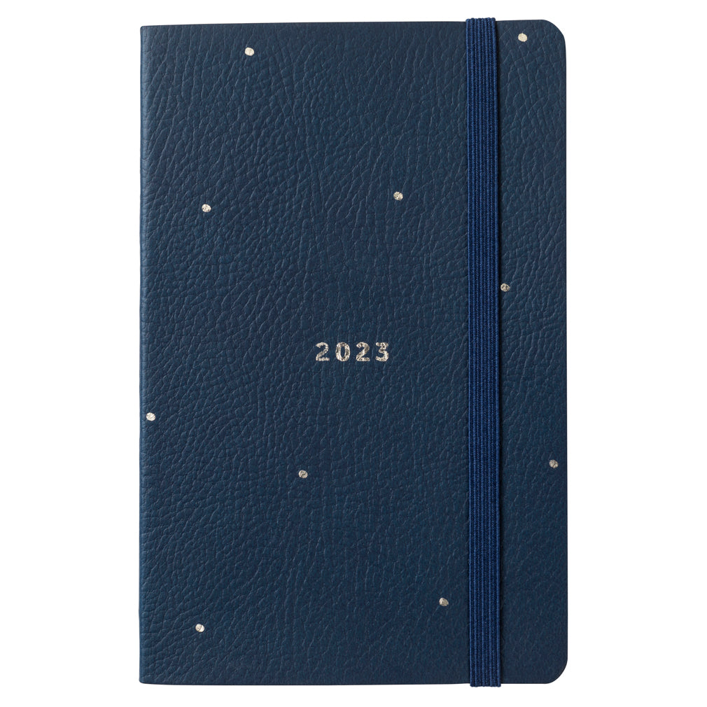 Busy B 2023 Navy Spot Faux Leather Pocket Diary