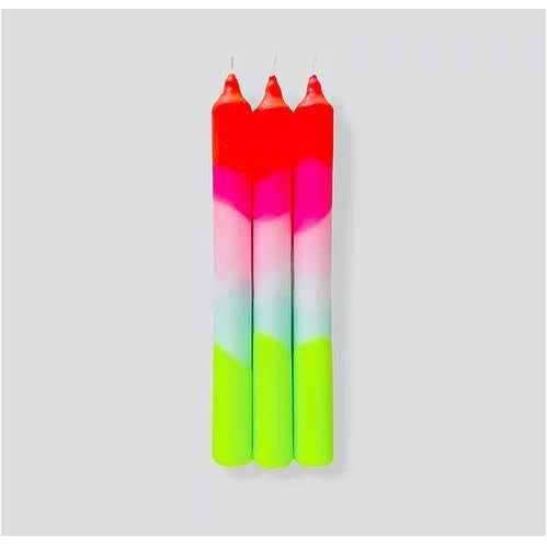 Lollipop Trees Dip Dye Neon Candles