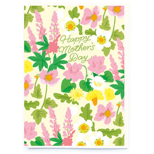 Happy Mothers Day All Over Floral Card