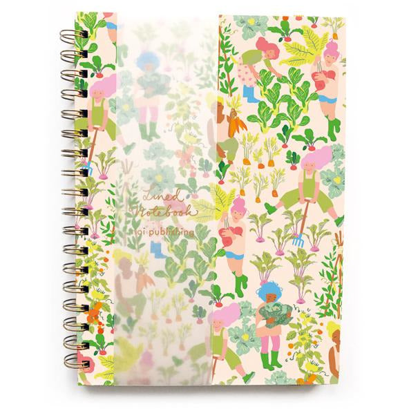 Gardener's Vegetable Spiral Bound Notebook – Freda & Bert