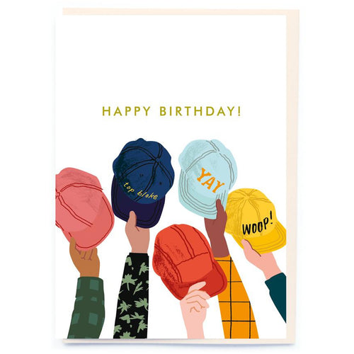 Happy Birthday Caps Card