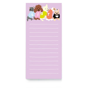 Dogs In Jumpers Magnetic List Pad