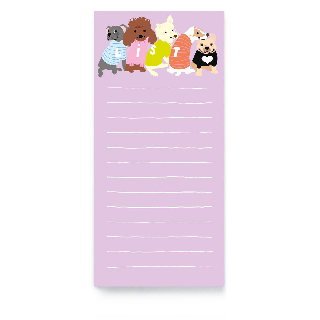 Dogs In Jumpers Magnetic List Pad