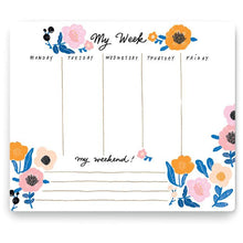Load image into Gallery viewer, Pretty Flowers Weekly Planner