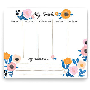 Pretty Flowers Weekly Planner