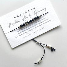 Load image into Gallery viewer, Obsidian Crystal Bracelet