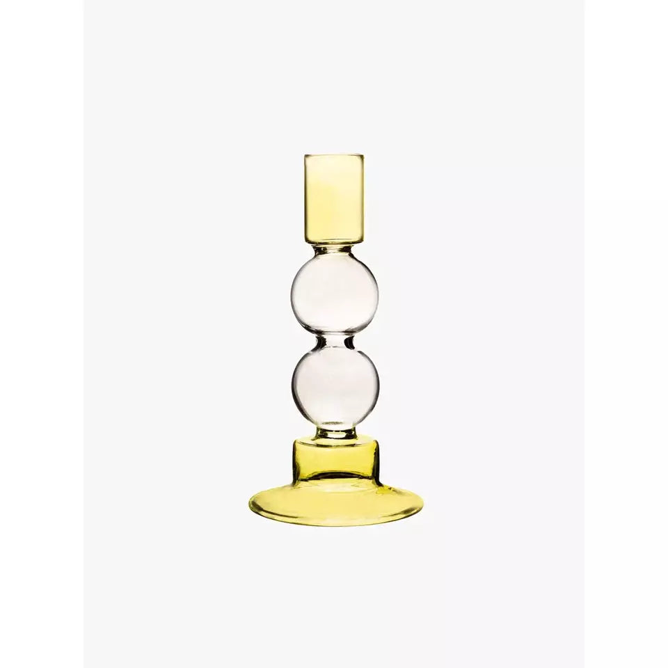 Olive Green And Grey Two Tone Bubble Candleholder