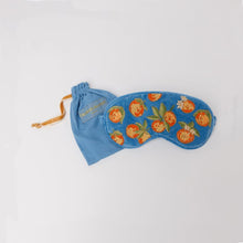 Load image into Gallery viewer, Oranges Blue Velvet Eye Mask
