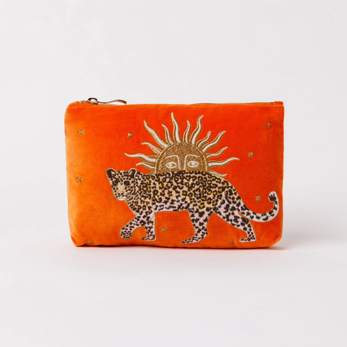 Leopard Velvet Mini Pouch