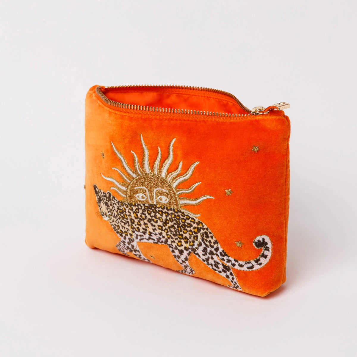 Leopard Velvet Mini Pouch