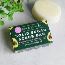 Load image into Gallery viewer, Avocado &amp; Olive Oil Solid Sugar Scrub Bar