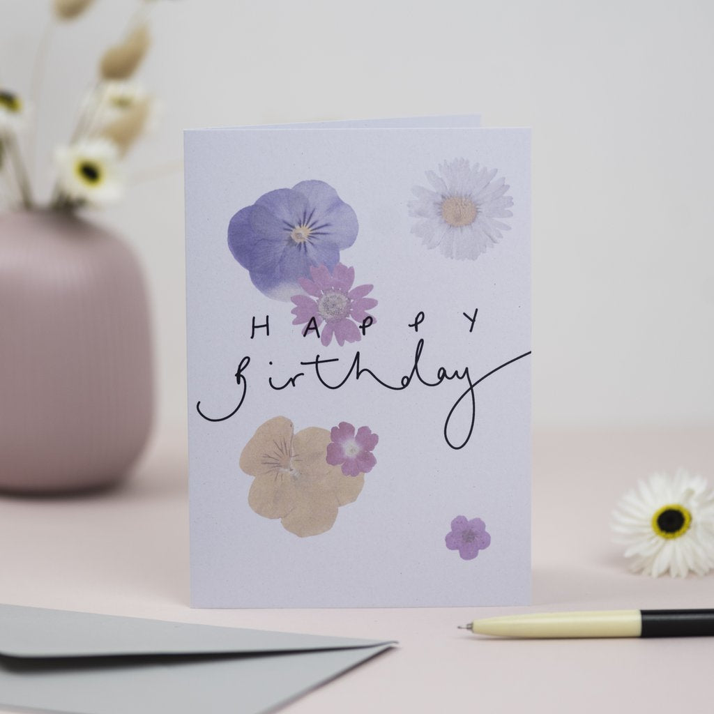 Happy Birthday Floral Card