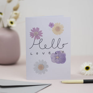 Hello Lovely Floral Card