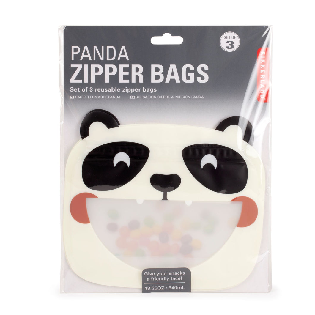 Panda Zipper Snack Bags