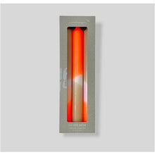 Load image into Gallery viewer, Papaya Sand Dip Dye Neon Candles