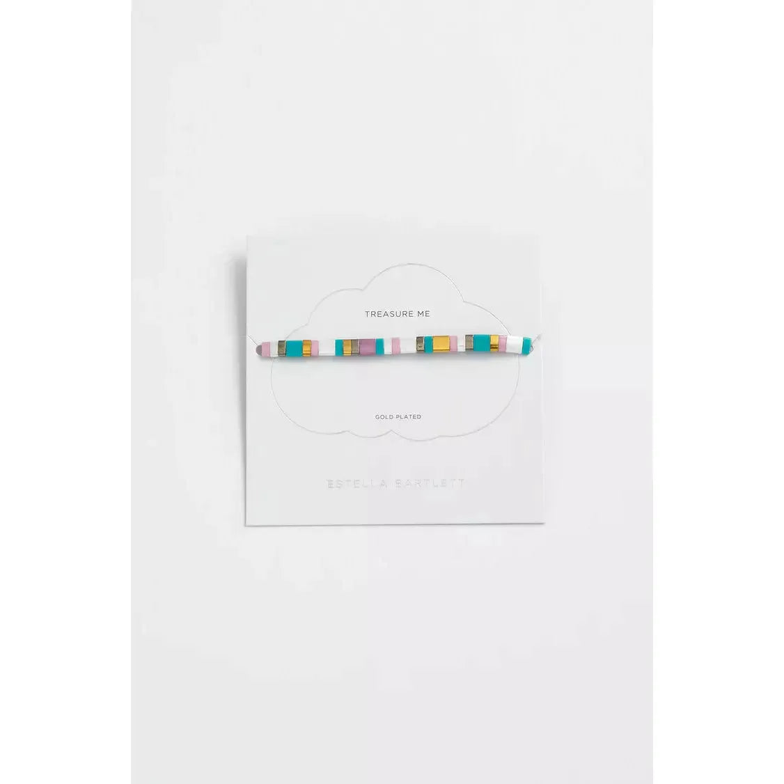 Pastel Tile Beads Slider Bracelet