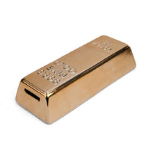 Load image into Gallery viewer, Gold Bar Ceramic Coin Bank