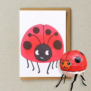 Ladybird Balloon Card