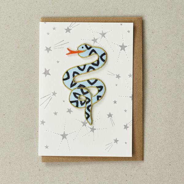 Iron on Snake Card
