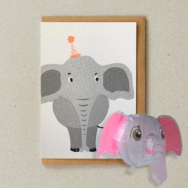 Elephant Balloon Card
