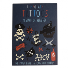 Load image into Gallery viewer, Beware Of The Pirates Temporary Tattoos