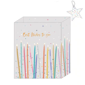 Candles Portrait Best Wishes Gift Bag