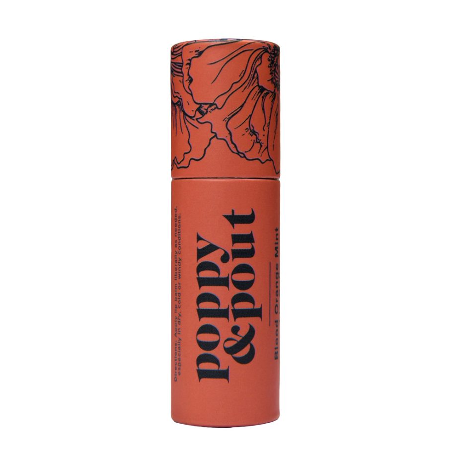 Poppy and Pout Blood Orange Mint Lip Balm