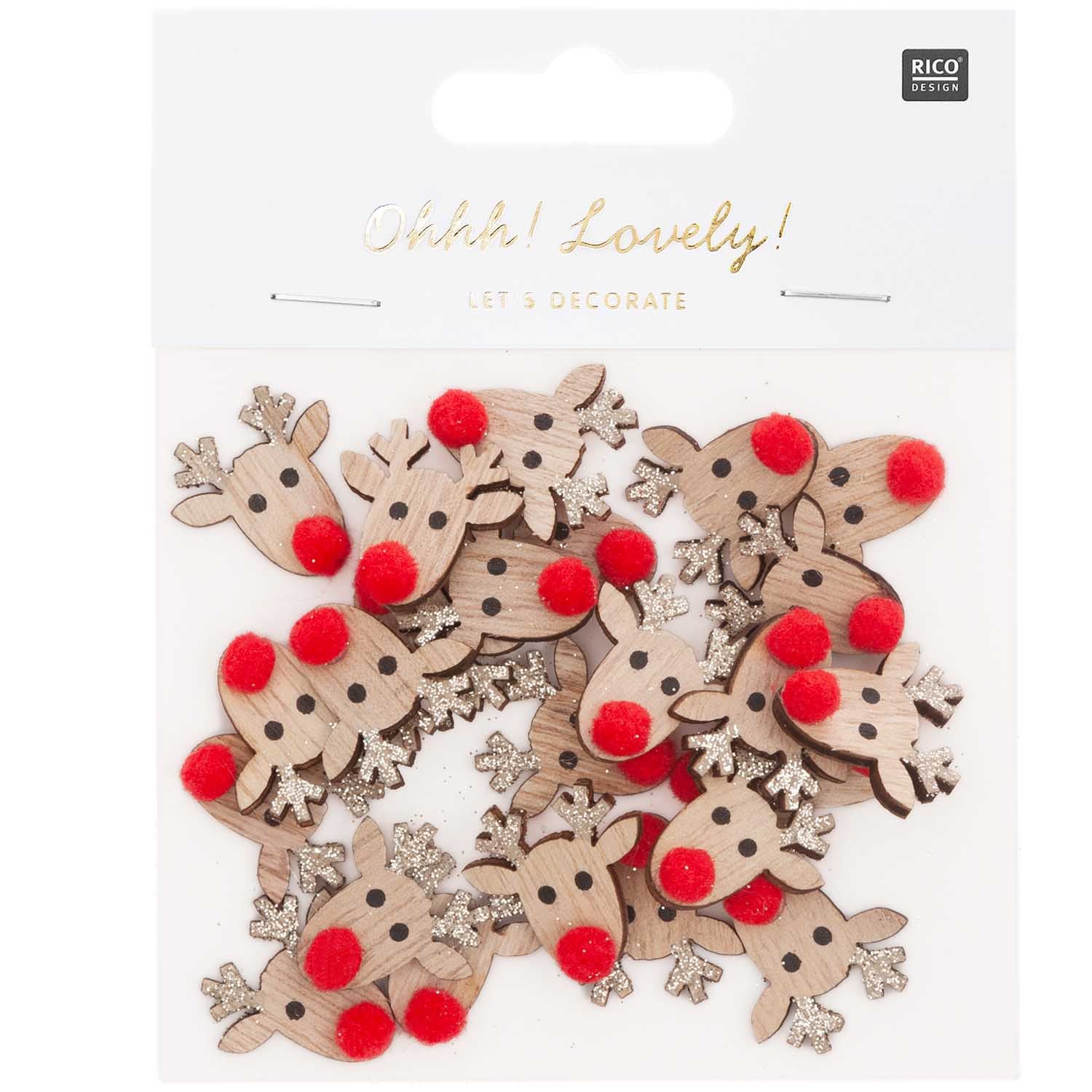 Gold Reindeer Confetti