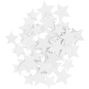 White Mixed Star Wooden Confetti