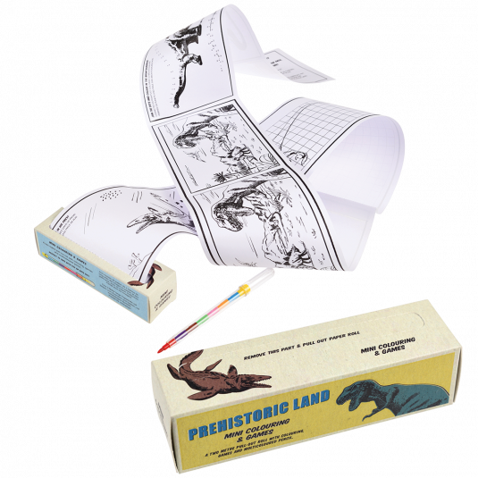 Prehistoric Dinosaur Mini Colouring And Games