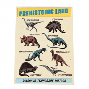 Prehistoric Dinosaurs Temporary Tattoos