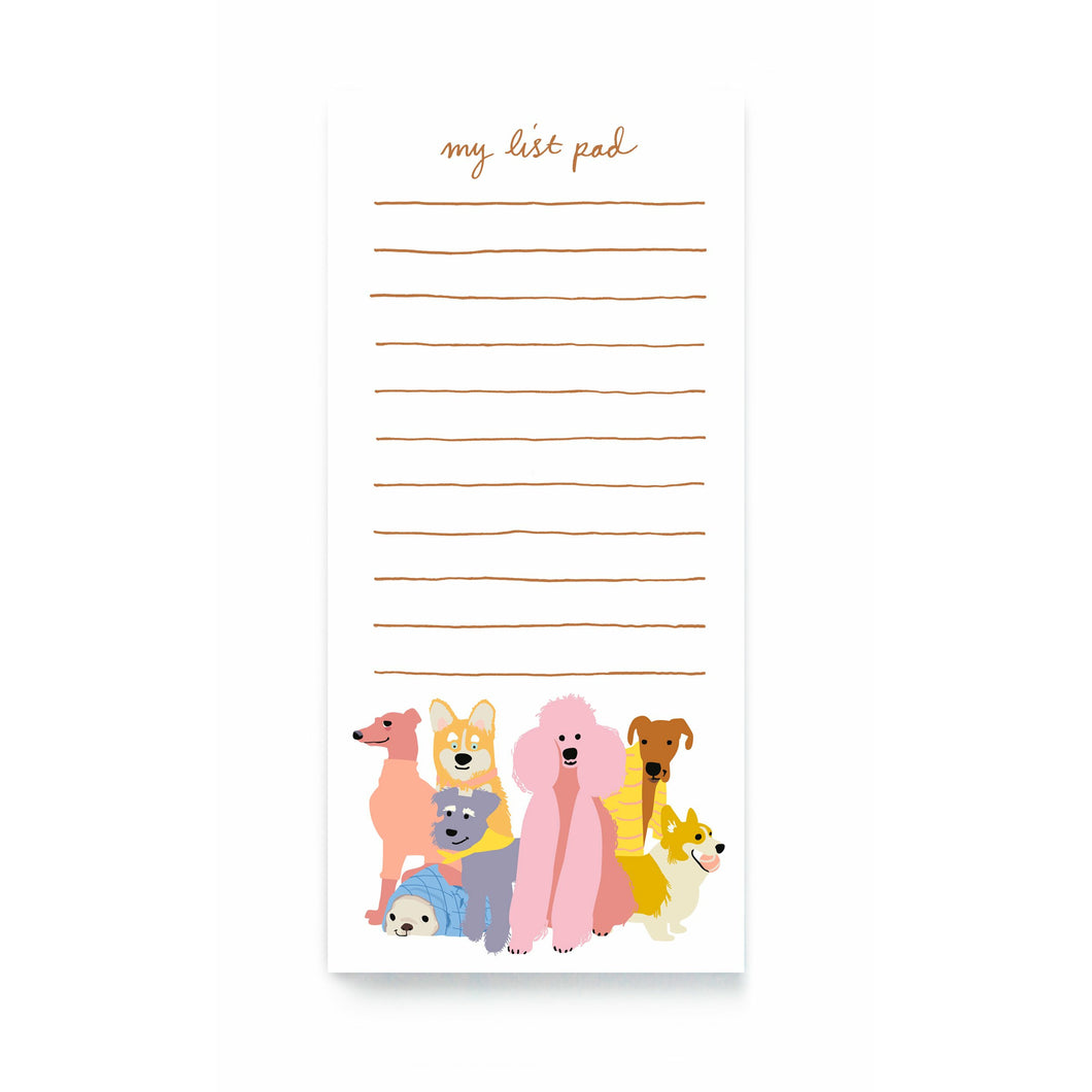 Dog Lovers Magnetic List Pad