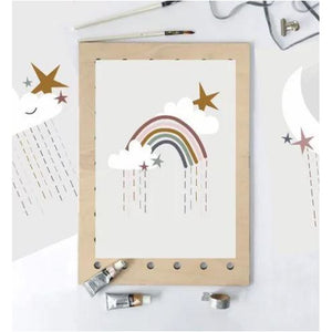 Rainbow and Cloud Print