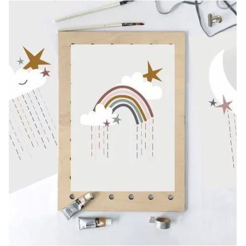 Rainbow and Cloud Print