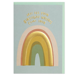 Rainbow Birthday Wishes Card