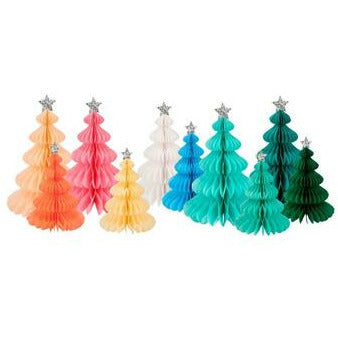 Rainbow Forest Honeycomb Decorations