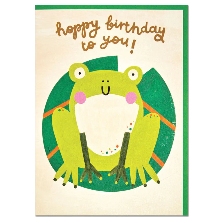 Hoppy Birthday Frog Card