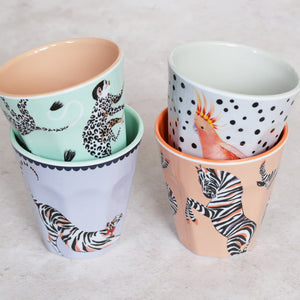 Set Of Four Cups - Really Wild