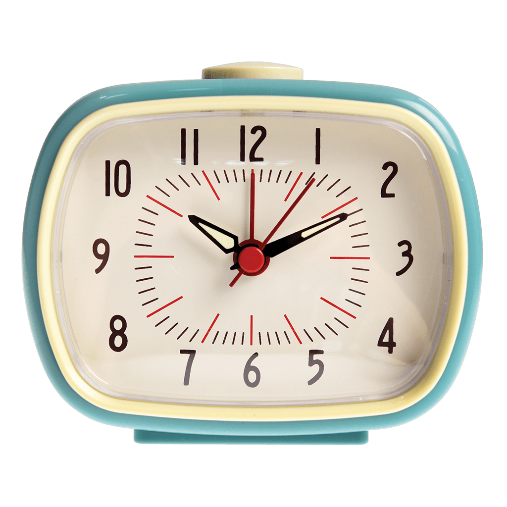 Blue Retro Alarm Clock