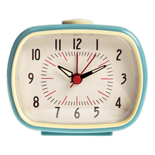 Load image into Gallery viewer, Blue Retro Alarm Clock