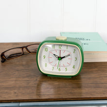 Load image into Gallery viewer, Green Retro Alarm Clock