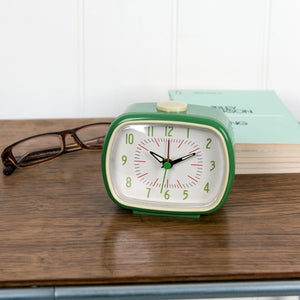 Green Retro Alarm Clock