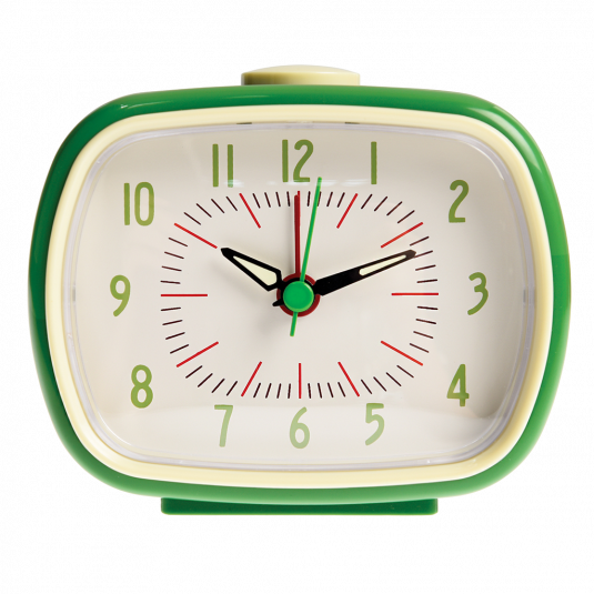 Green Retro Alarm Clock