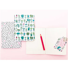 Load image into Gallery viewer, Cactus Set Of 2 A6 Notebooks