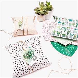 Cactus And Plants Set of Gift Pouches